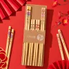 Eco-friendly bamboo tableware set, household portable restaurant tableware, table items, simple and practical tableware set Specification image